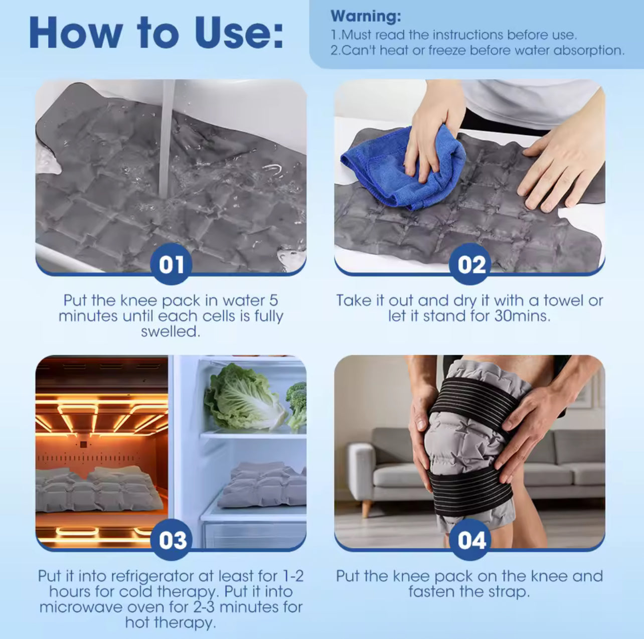 Hot Cold Therapy Knee Wrap